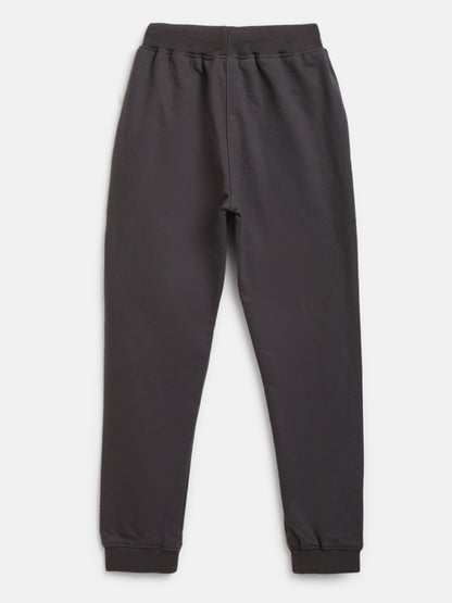Boys Cotton Grey Joggers