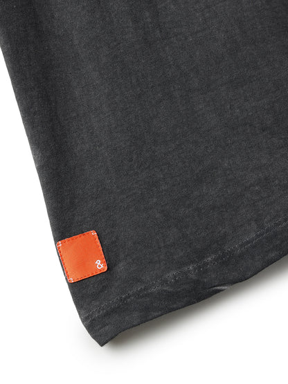 Boys Dark Grey Cotton T-shirt