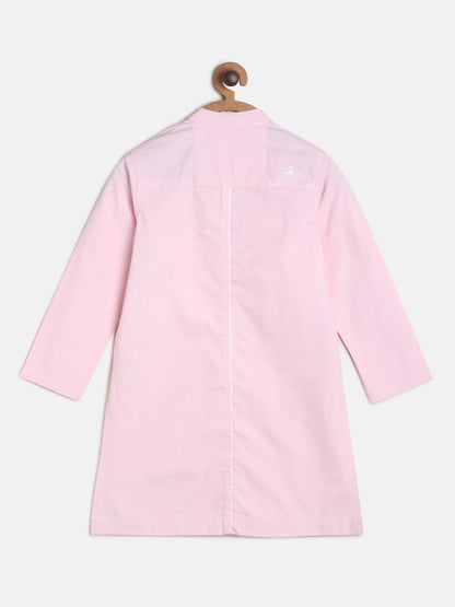 Boys Pink Cotton Kurta