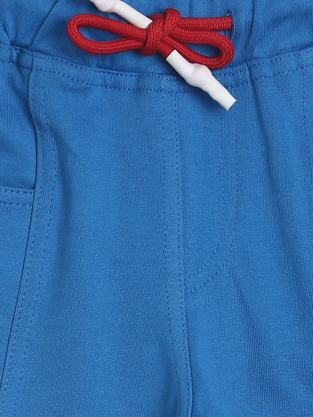 Boys Cotton Solid Royal Blue Regular Fit Bermuda Shorts