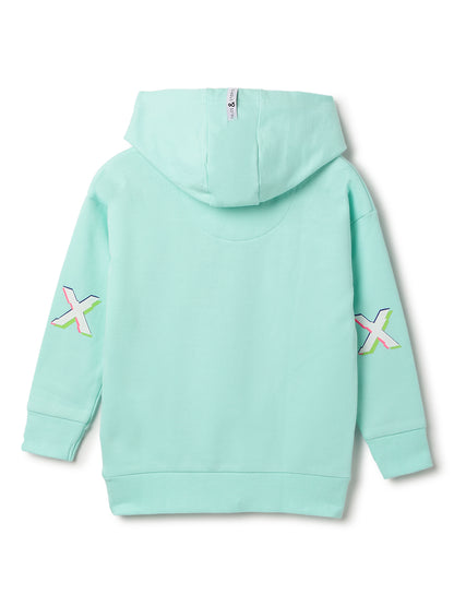 Boys Blue Printed Sweatshirt