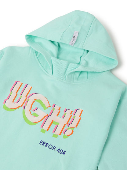 Boys Blue Printed Sweatshirt