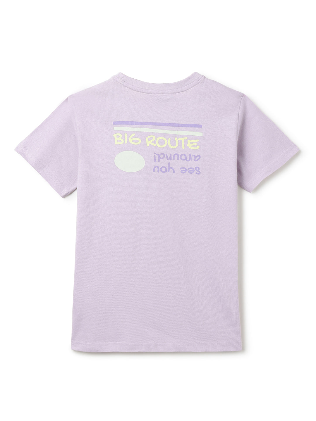 Boys Cotton Purple T-Shirt With Dark Blue Denim Washed Slim Fit Jeans