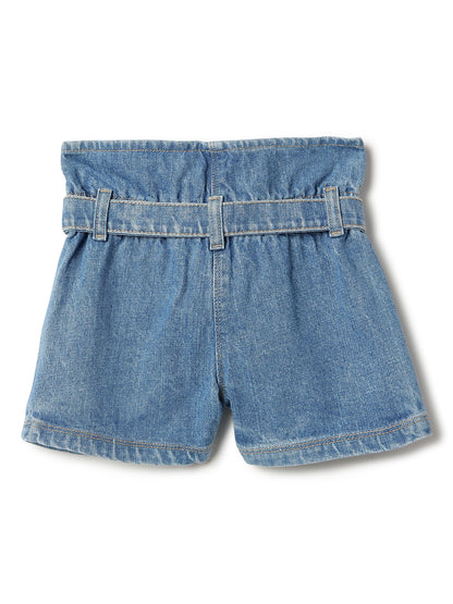Girls Light Blue Denim Shorts