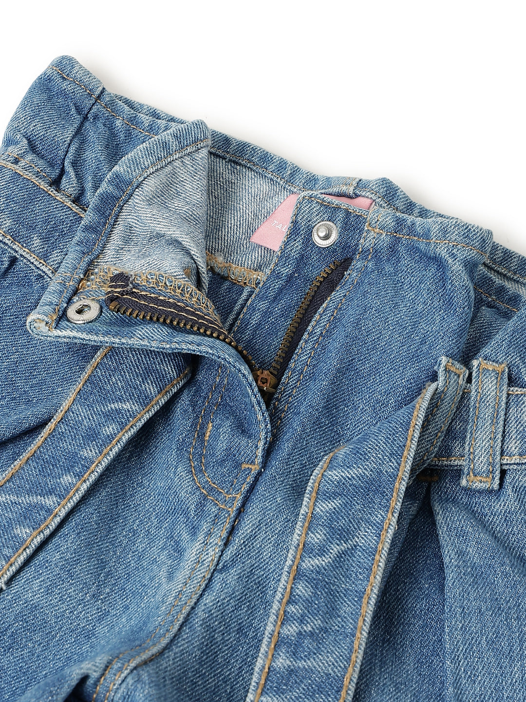 Girls Light Blue Denim Shorts