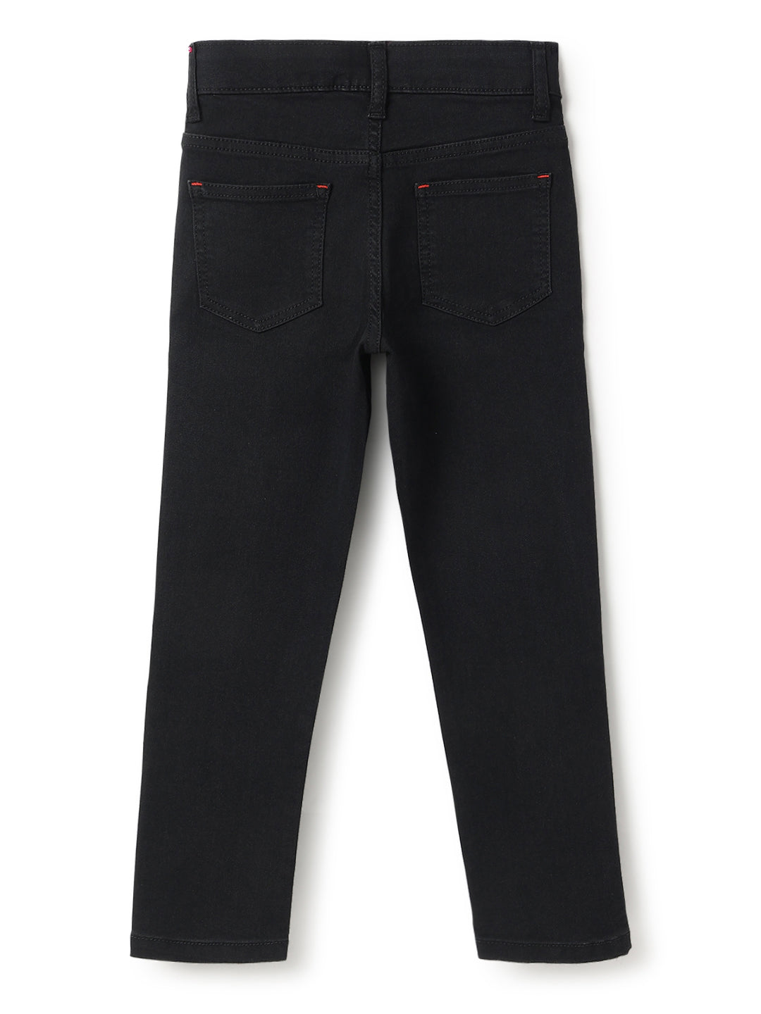 Boys Black & White Slim Fit Denim Stretchable Jeans (Pack of 2)