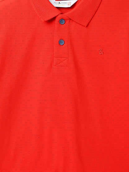 Boys Red Polo T-Shirt