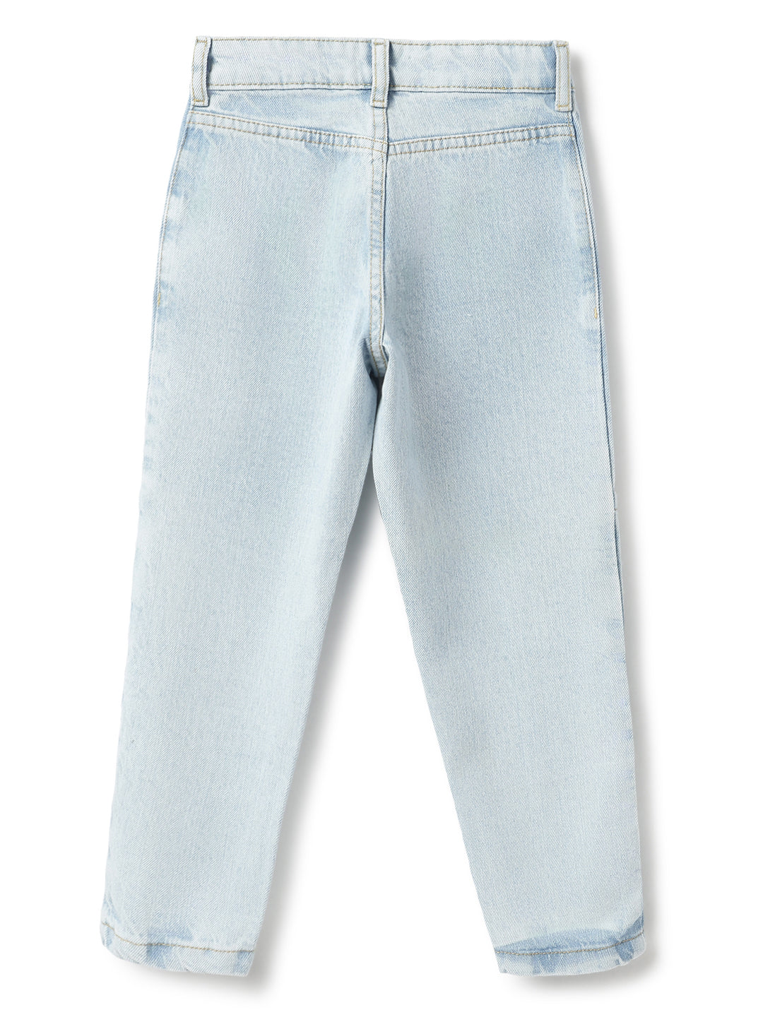Boys Light Blue Denim  Slouchy Fit Jeans
