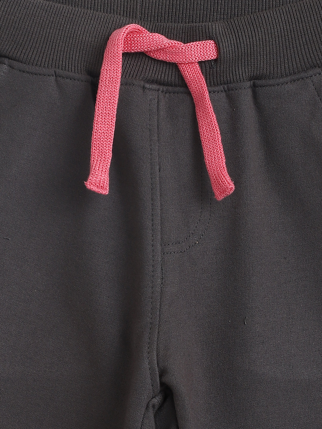 Girls Grey Cotton Joggers