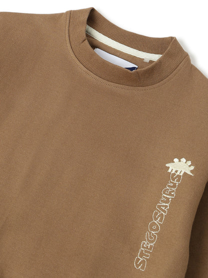 Boys Browan Printed Cotton Sweatshirt