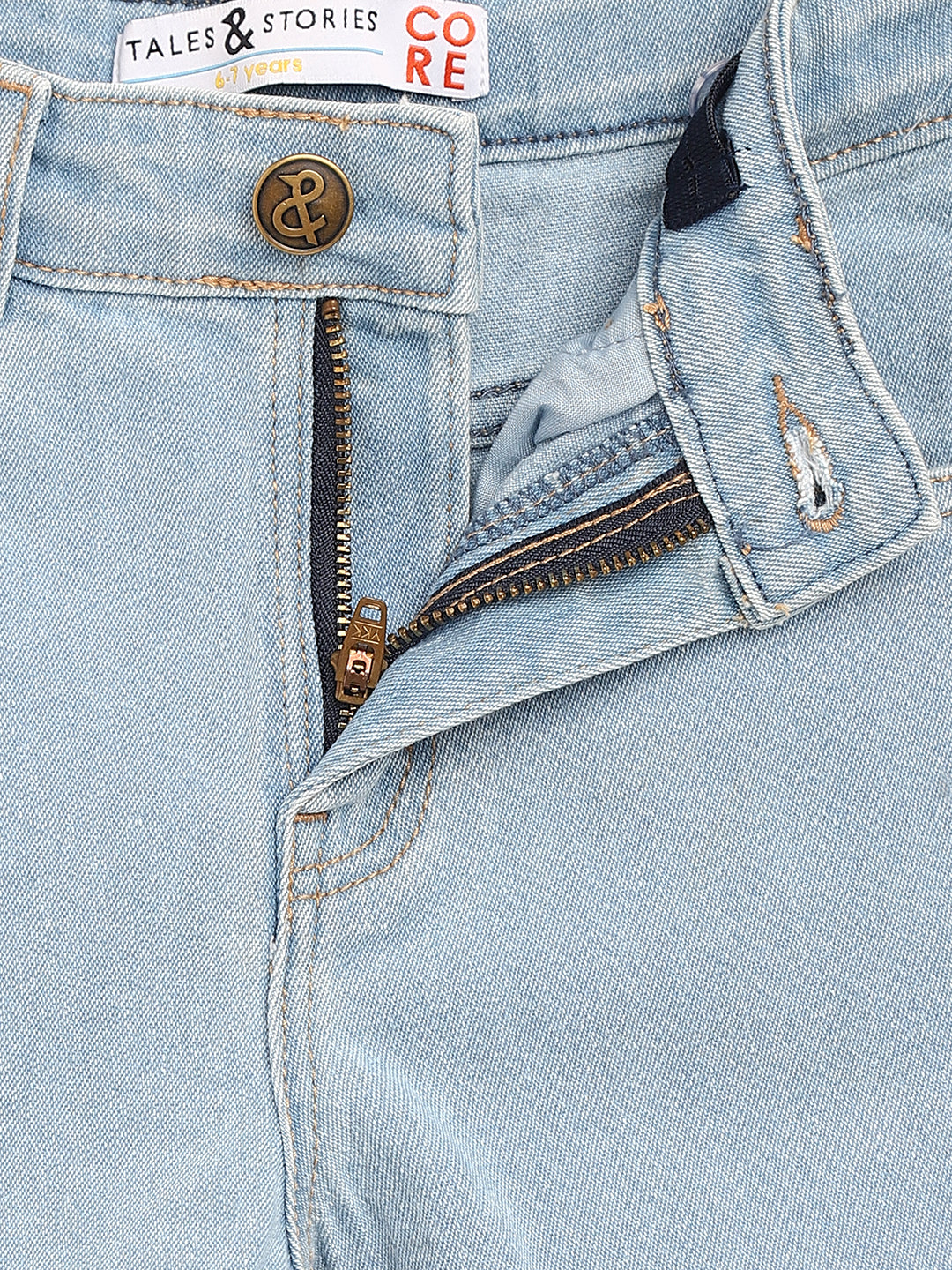 Boys Light Blue Slim Fit Jeans