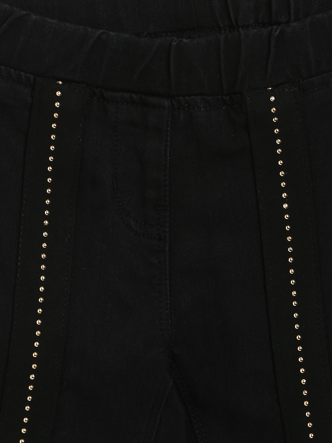 Girls Black Denim Jegging