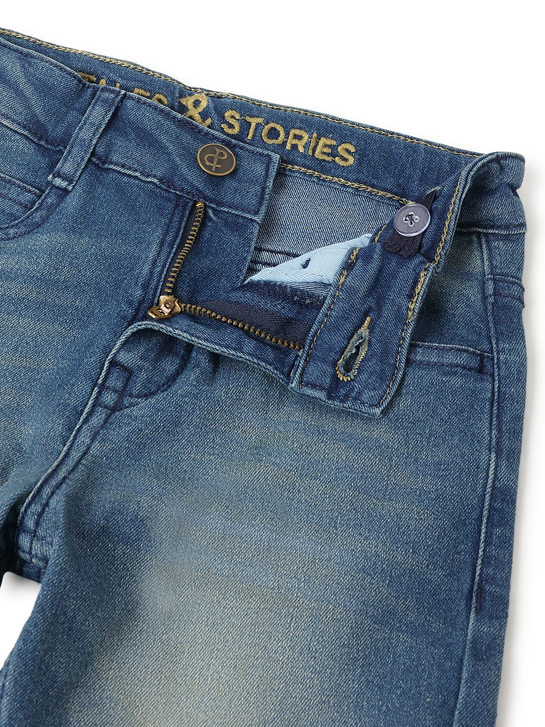Boys Light Blue Rinse Casual Denim Jeans