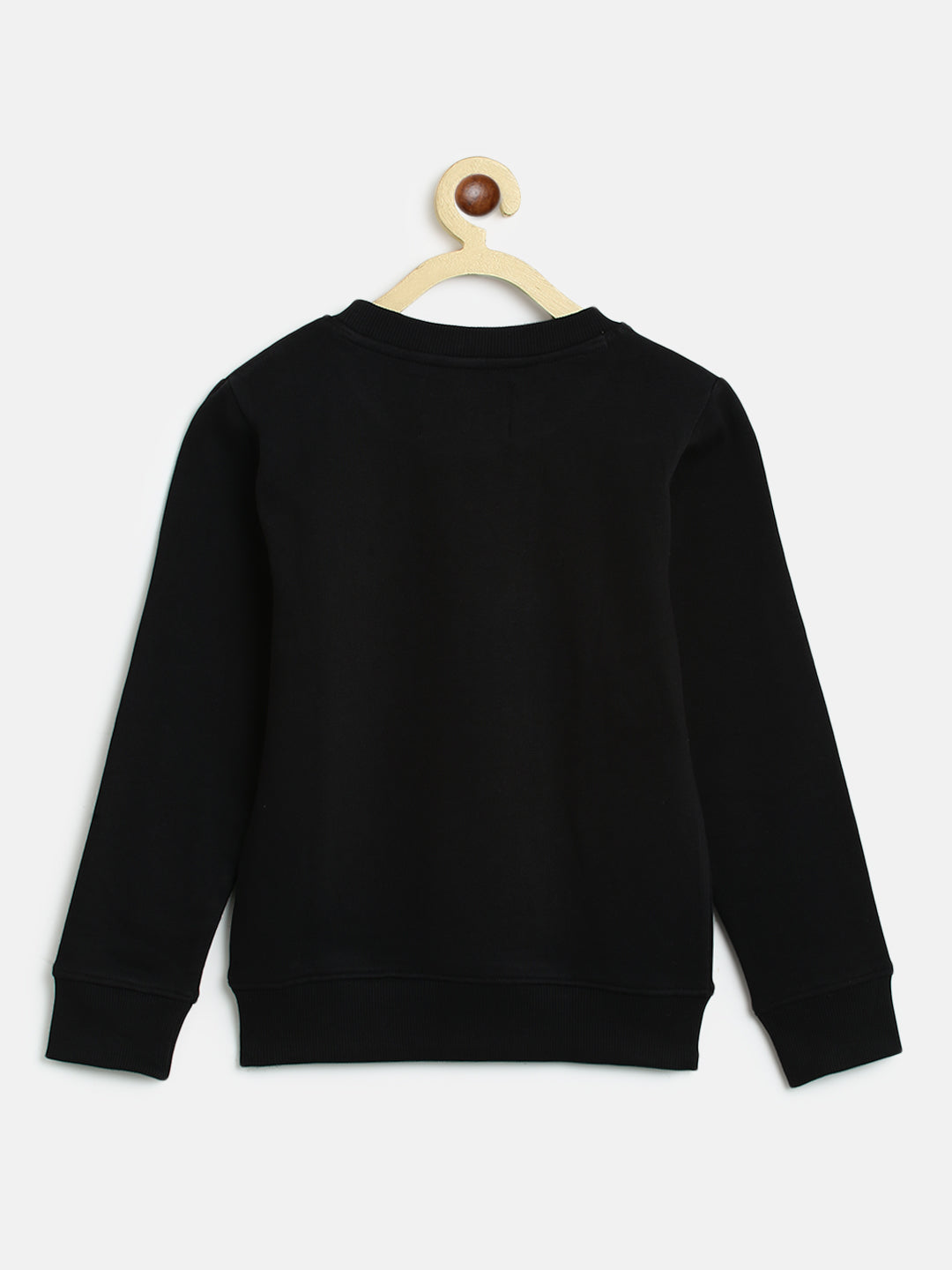 Boys Black Printed Sweatshirt