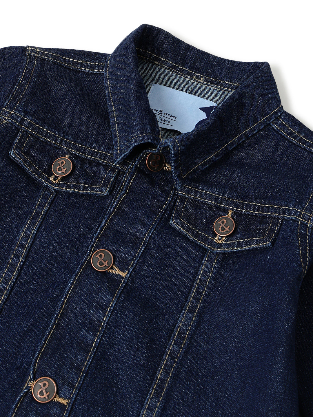 Unisex Dark Blue Denim Jacket