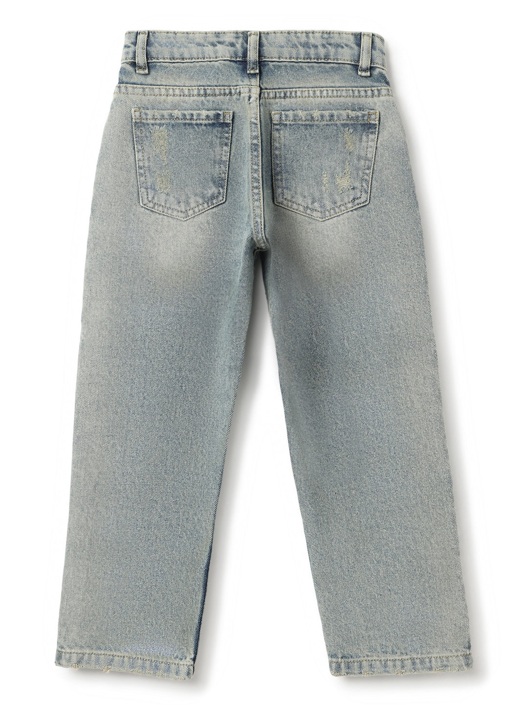 Boys Khaki Tint Denim Baggy Fit  Jeans