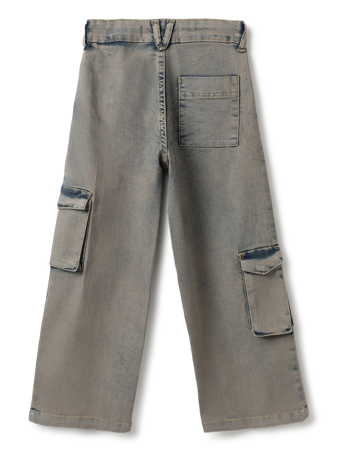 Boys Khaki Tint Denim Dad Fit Jeans