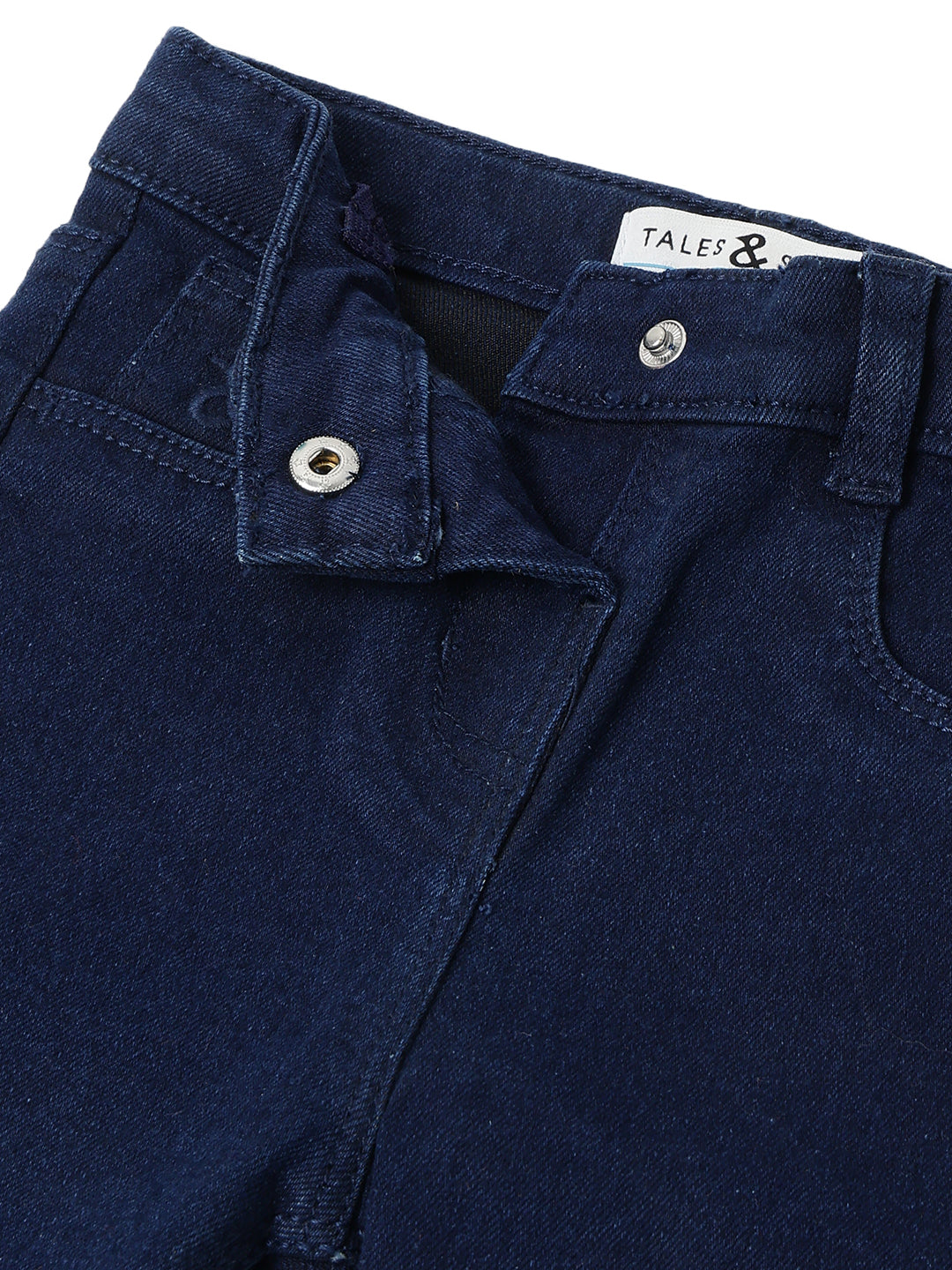 Girls Dark Blue Slim Fit Jeans