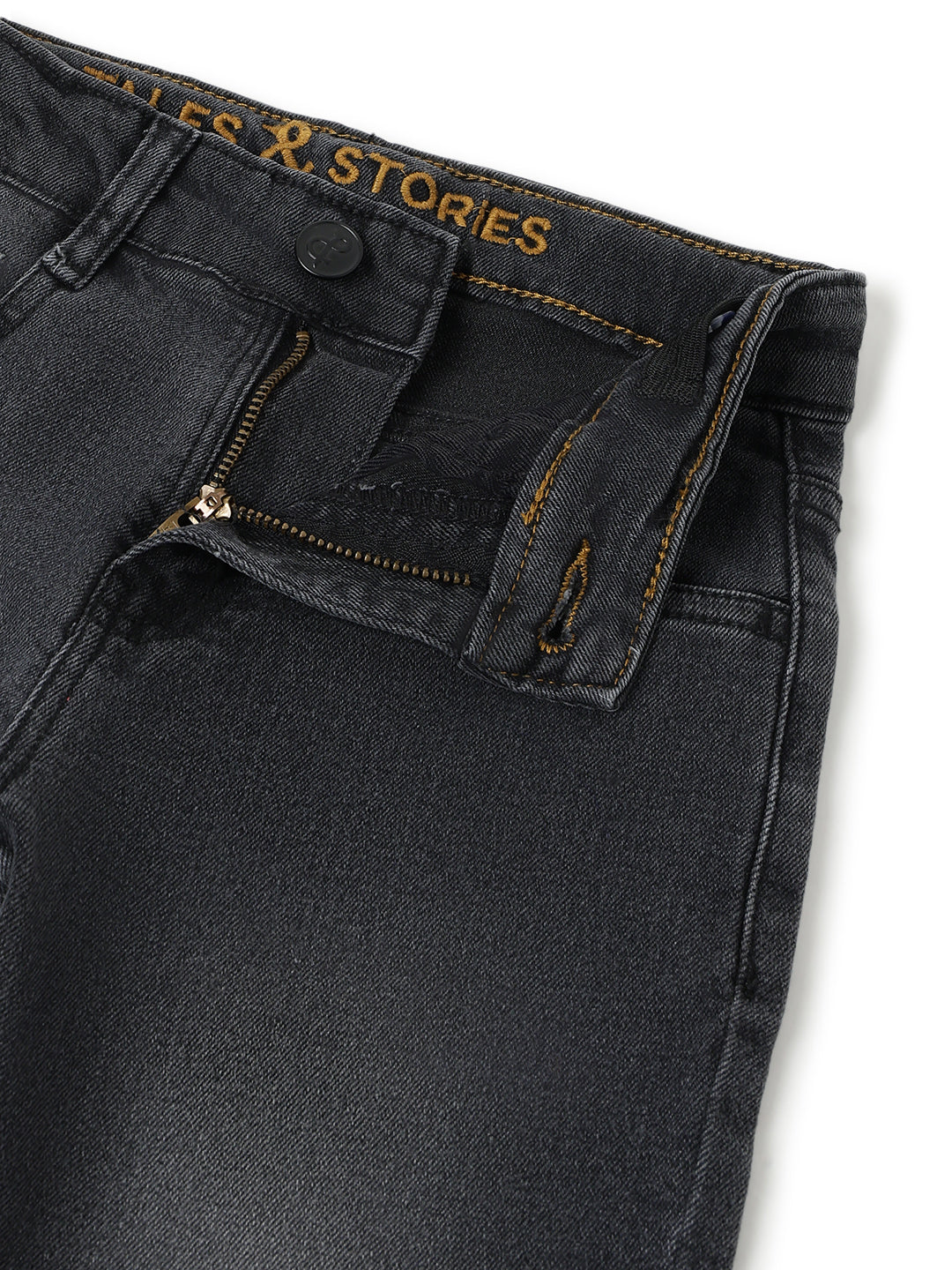 Boys Grey Slim Fit Denim Jeans