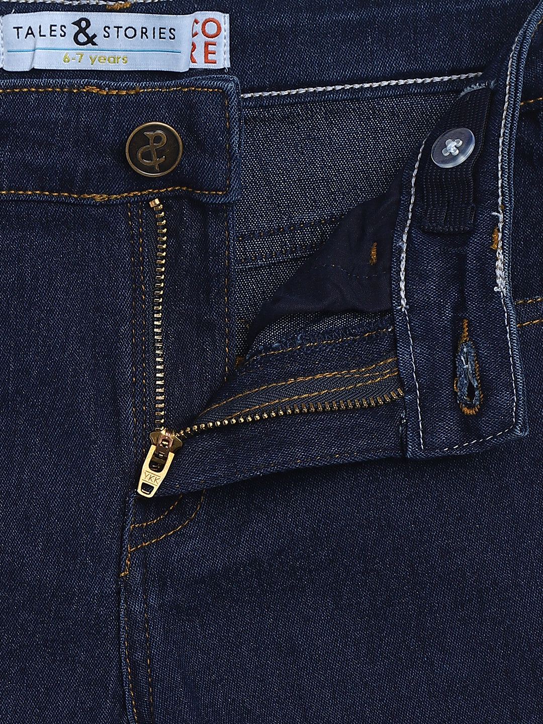 Boys Dark Blue Slim Fit Jeans