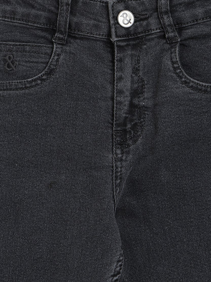 Boys Grey Slim Fit Jeans