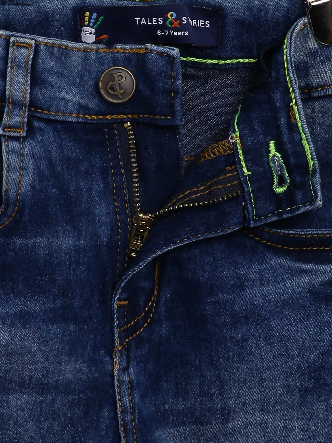 Boys Slim Fit Jeans With Suspender