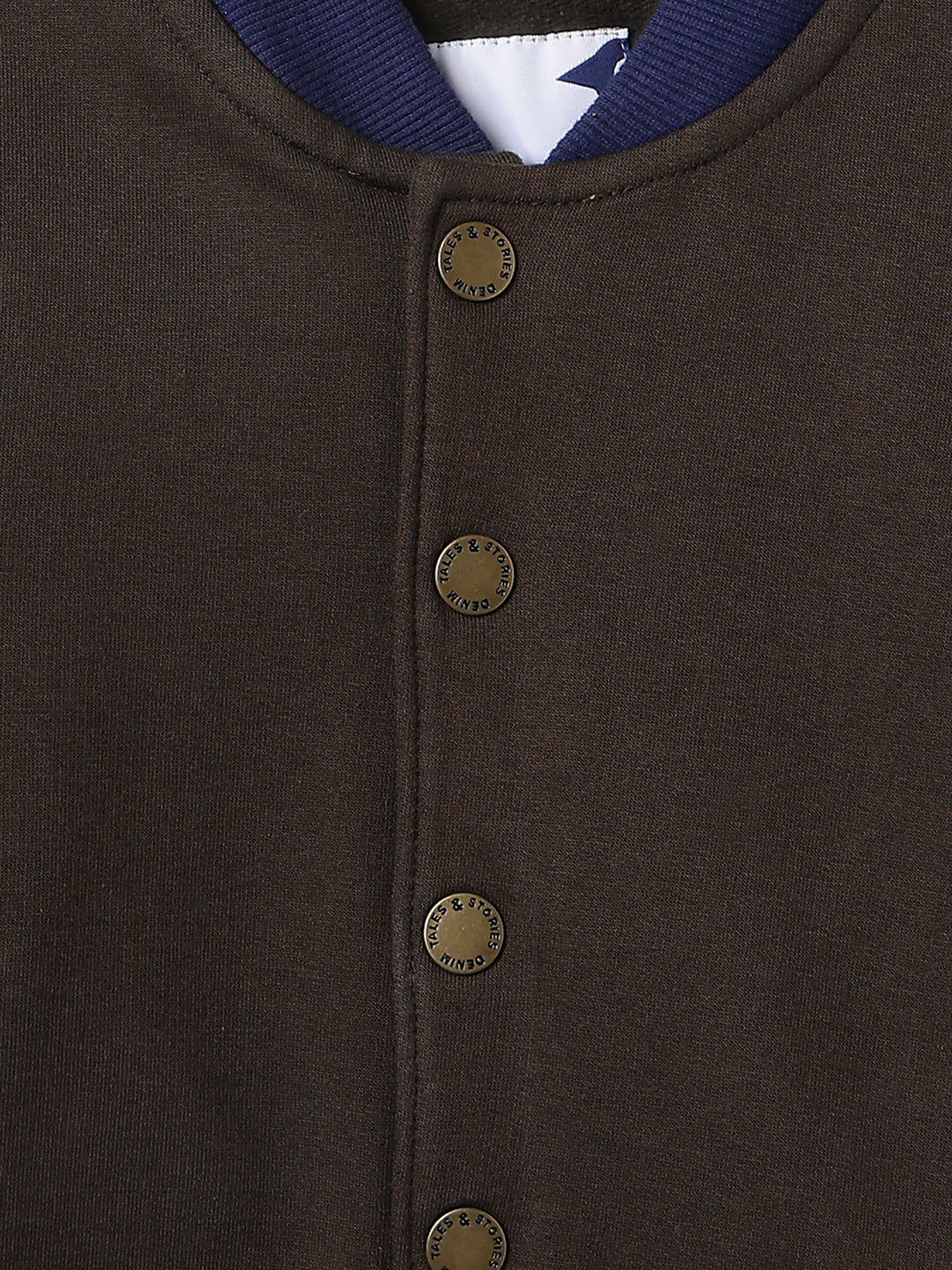 Boys Olive Lycra Solid Sweatshirt
