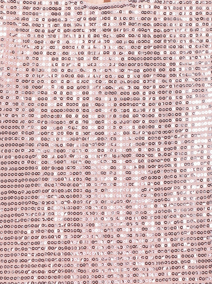 Peach Sequins Dress