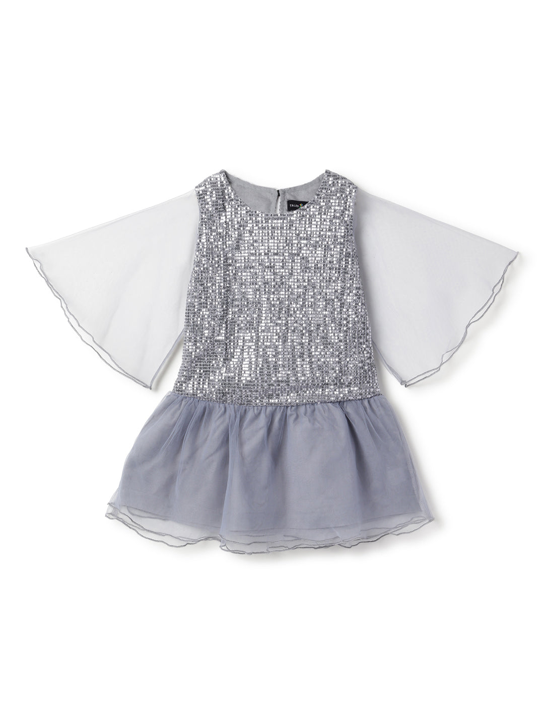 Grey Regular Fit Sequins Dress