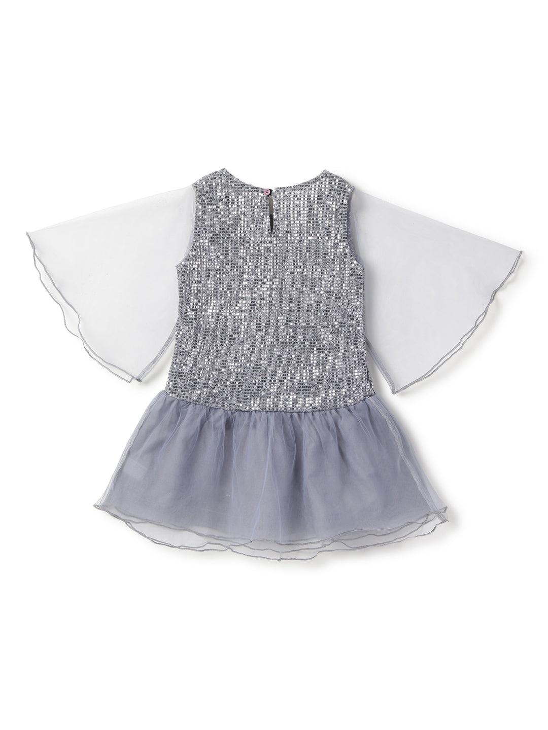 Grey Regular Fit Sequins Dress