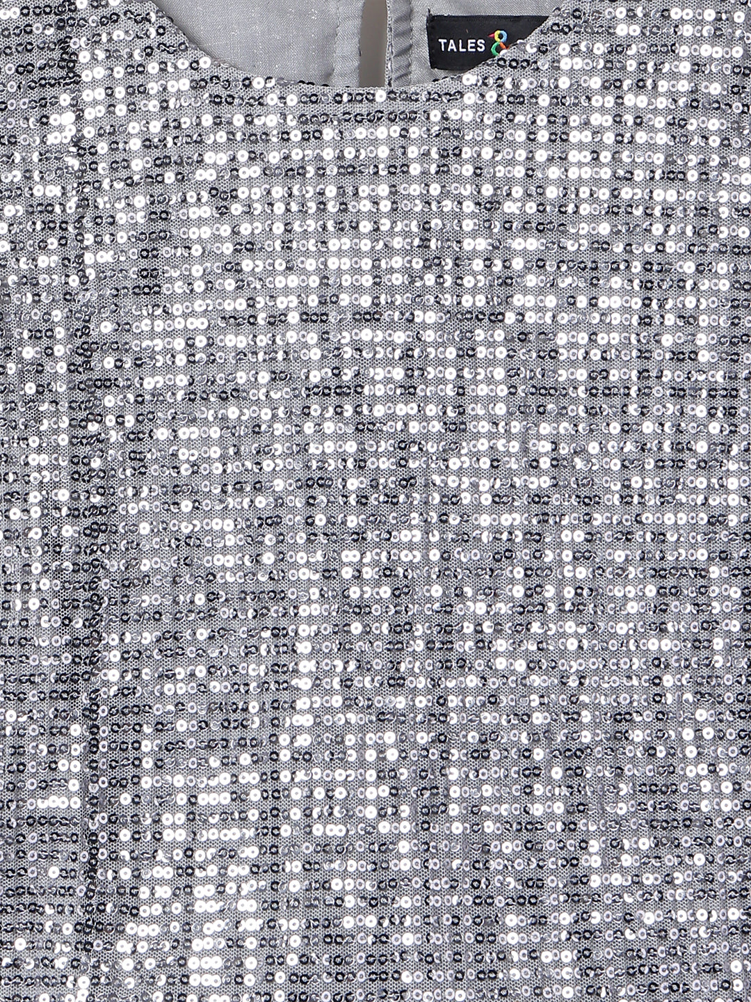 Grey Regular Fit Sequins Dress