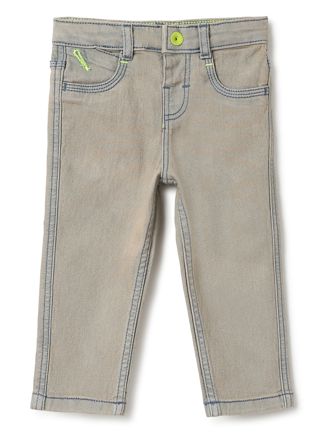 Boys Khaki Tint Lycra Slim fit Jeans