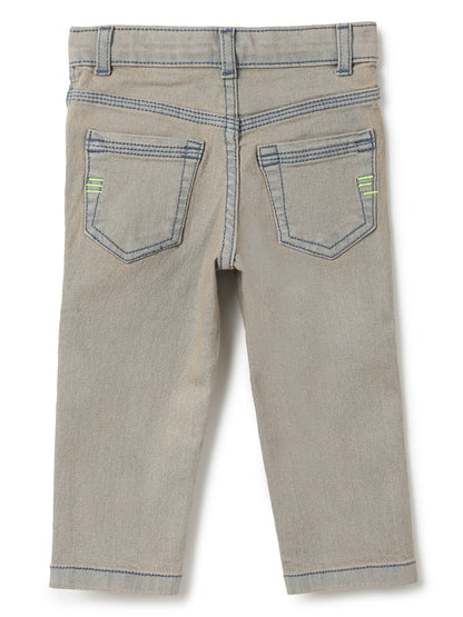 Boys Khaki Tint Lycra Slim fit Jeans