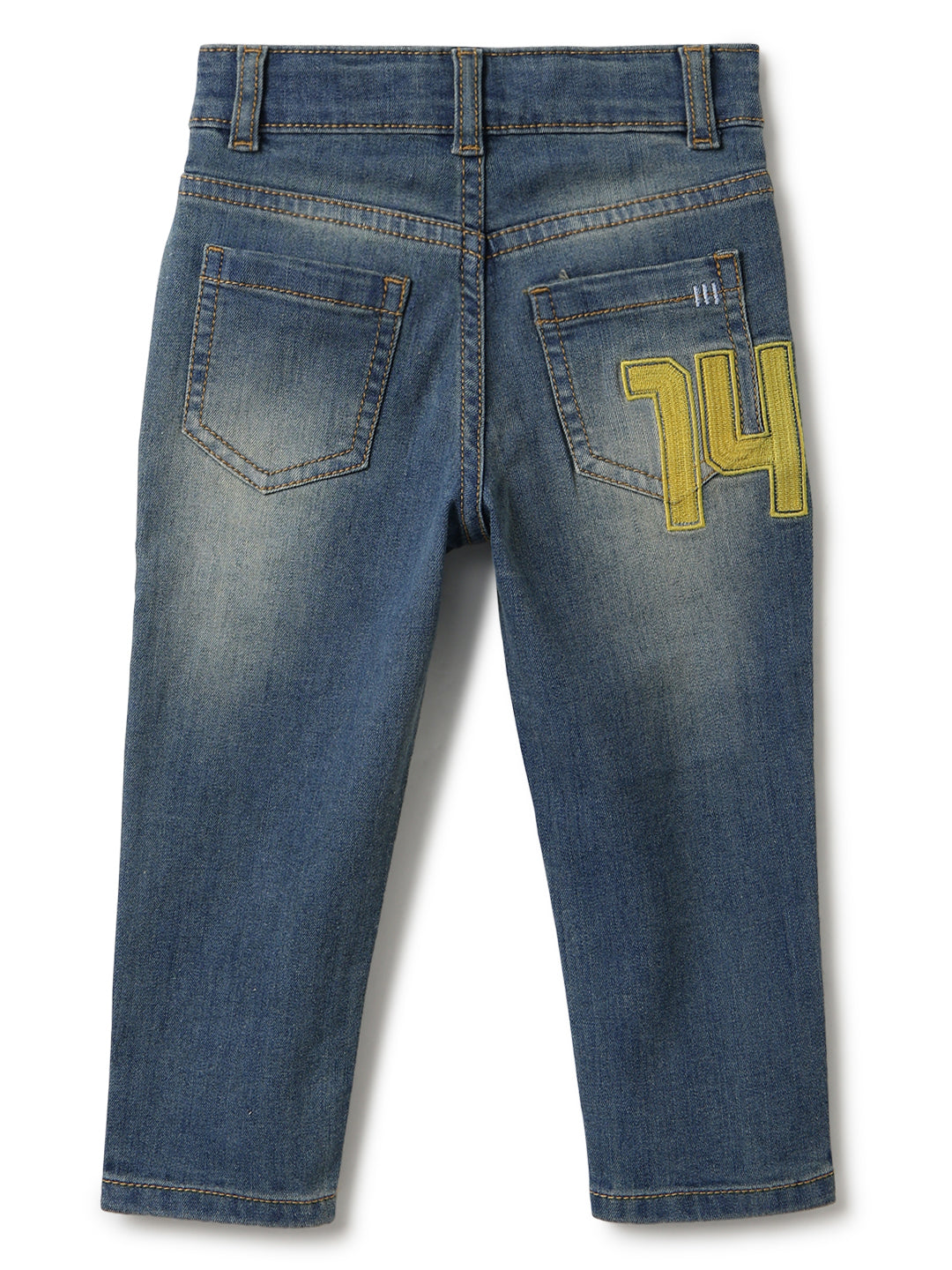 Boys Blue Khaki Tint Lycra Slim fit Jeans