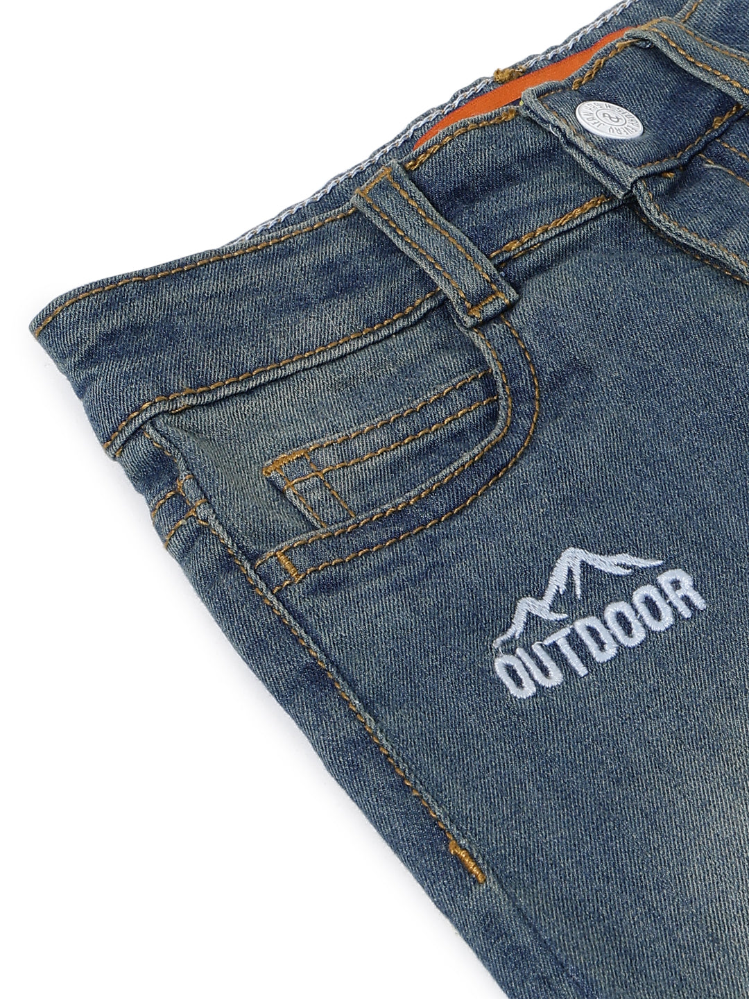 Boys Blue Khaki Tint Lycra Slim fit Jeans