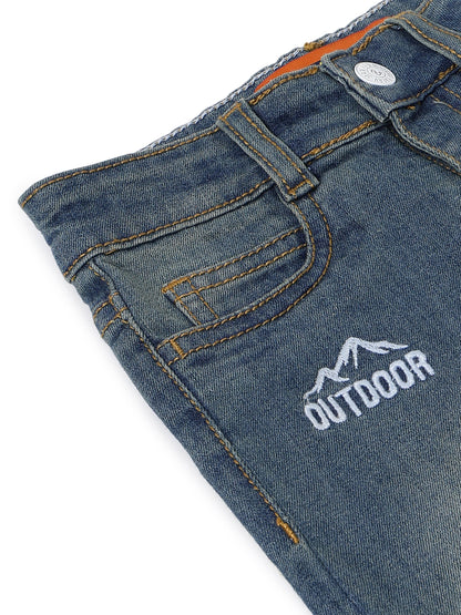 Boys Blue Khaki Tint Lycra Slim fit Jeans