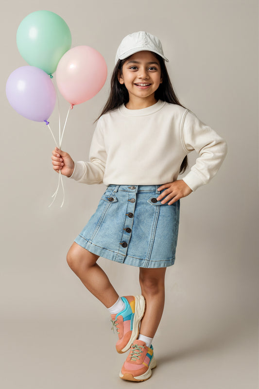 Girls Blue Skirt