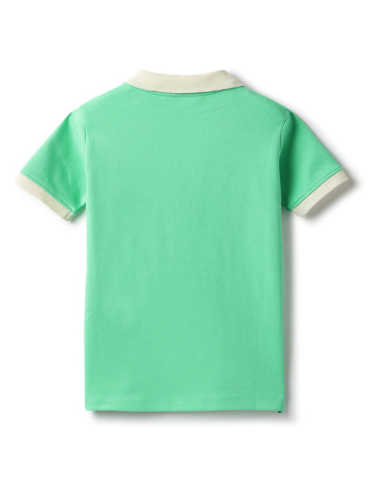 Boys Green Lycra T-Shirt