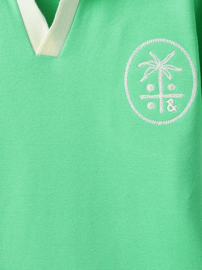 Boys Green Lycra T-Shirt