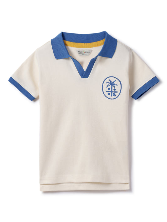 Boys Off-White Lycra T-Shirt
