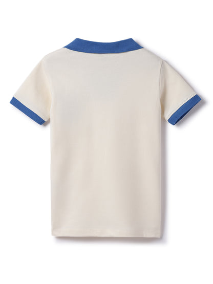 Boys Off-White Lycra T-Shirt