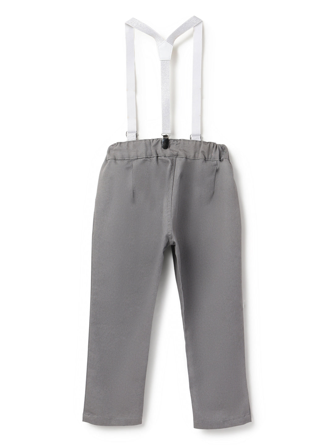 Girls Lycra Grey Trouser with Suspender