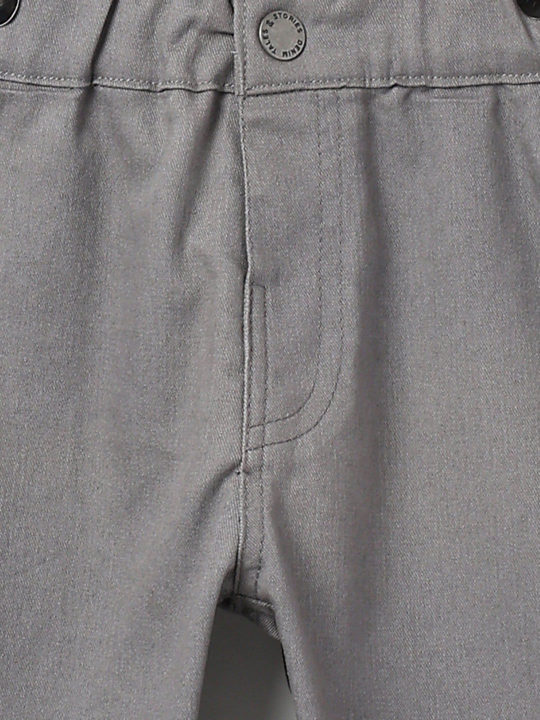 Girls Lycra Grey Trouser with Suspender