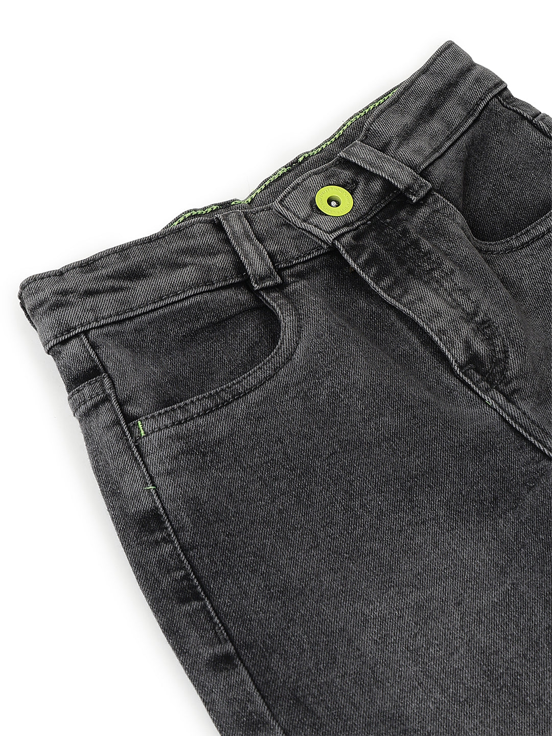 Boys Grey Baggy Fit Stretchable Denim Jeans