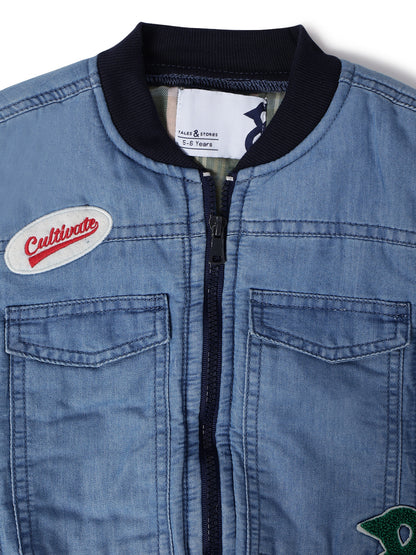 Unisex Blue Puffer Jacket