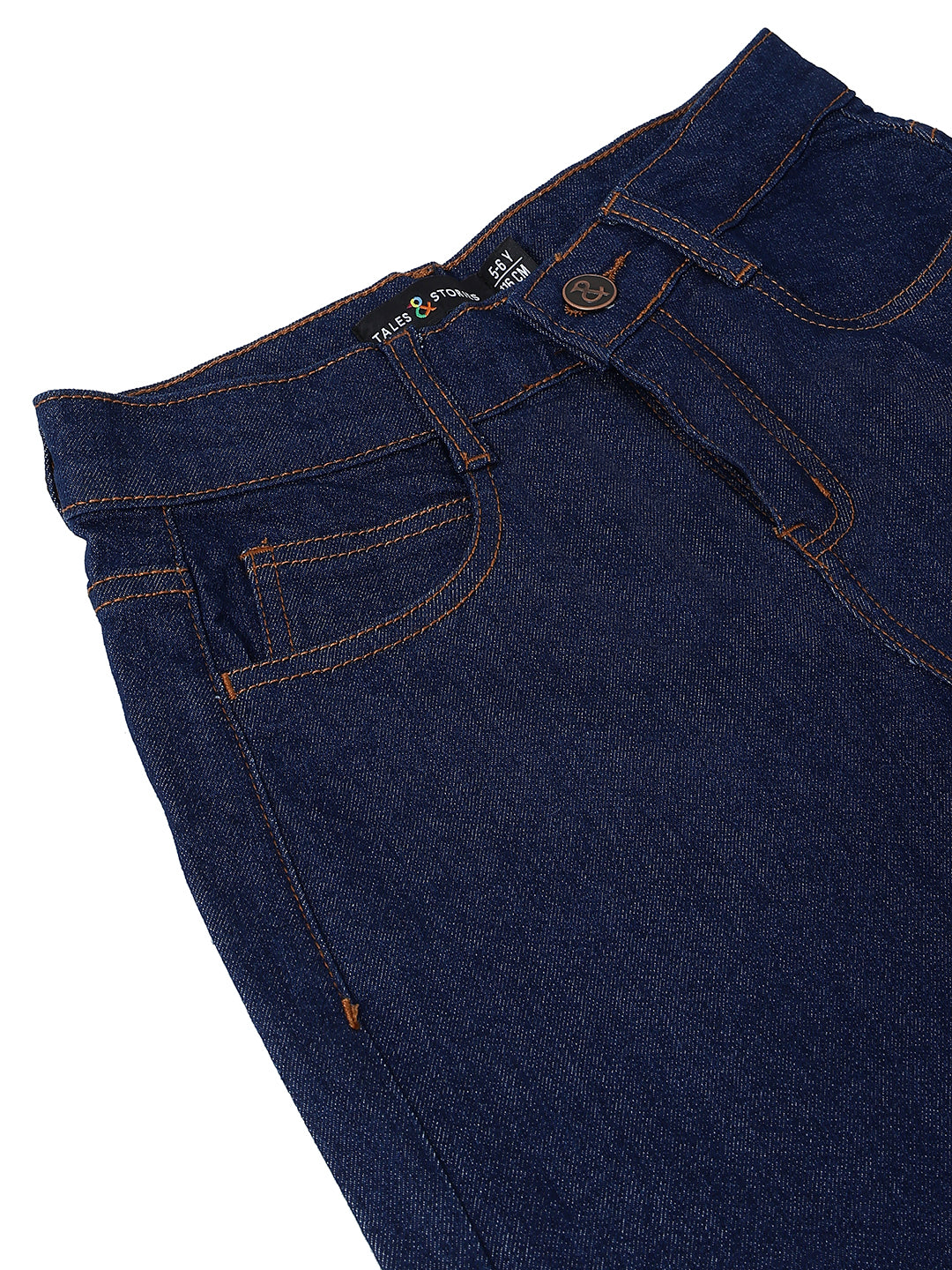 Boys Dark Blue Baggy Fit Denim Jeans