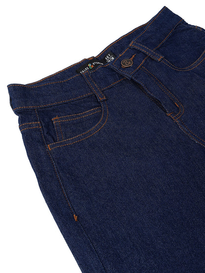 Boys Dark Blue Baggy Fit Denim Jeans