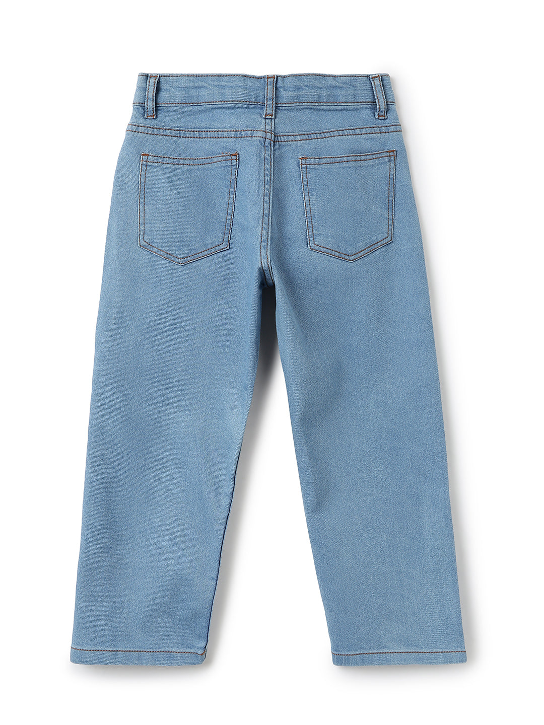 Boys Light Blue Baggy Fit Denim Jeans