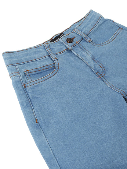 Boys Light Blue Baggy Fit Denim Jeans