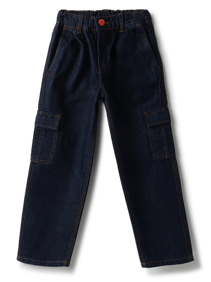 Boys Blue Cotton Jeans